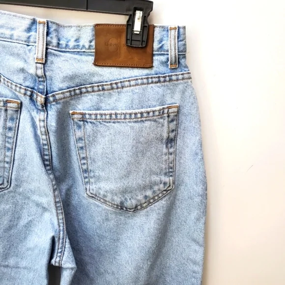 VINTAGE CALVIN KLEIN Light Denim 90s Jeans Sz 12 - Picture 12 of 16